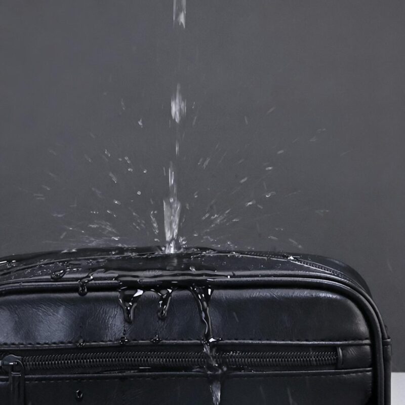 Custom Men's PU Leather Dopp Kit