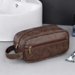 Custom Men's PU Leather Dopp Kit