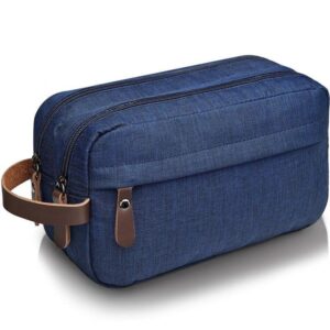 Custom Men's Travel Toiletry Bag Portable Waterproof Nylon Storage Bag Double Pocket