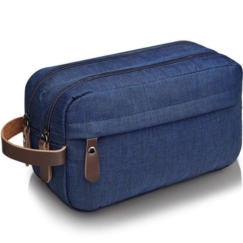 Custom Men's Travel Toiletry Bag Portable Waterproof Nylon Storage Bag Double Pocket
