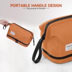 Custom Mens Travel Toiletry Bag with Waterproof Wet/Dry Compartment - 5