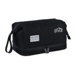 Custom Mens Travel Toiletry Bag with Waterproof Wet/Dry Compartment - 8