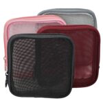Custom Mesh Cosmetic Travel Toiletry Bag with Zipper - 5