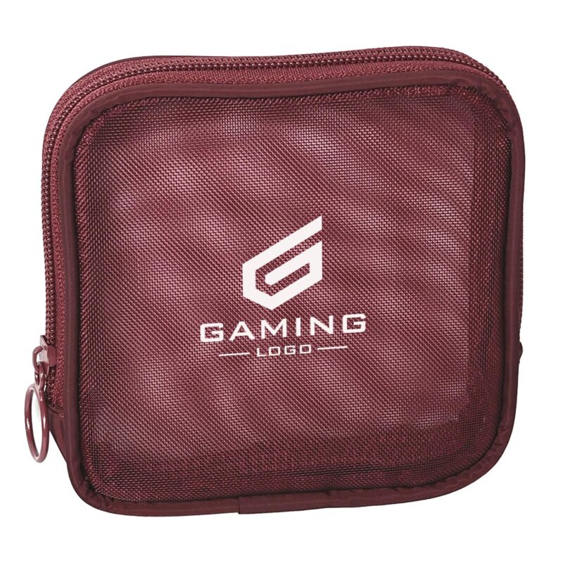 Custom Mesh Cosmetic Travel Toiletry Bag with Zipper - 6