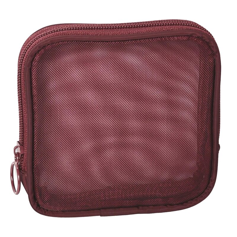 Custom Mesh Cosmetic Travel Toiletry Bag with Zipper - 7