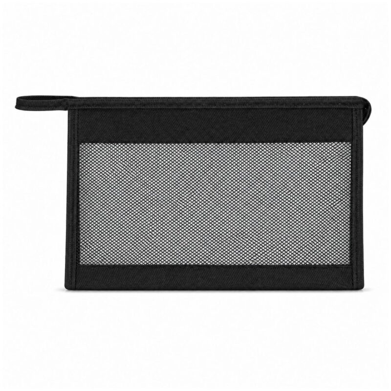 Custom Mesh Panel Fabric Toiletry Bag - 2