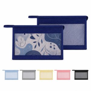 Custom Mesh Panel Fabric Toiletry Bag