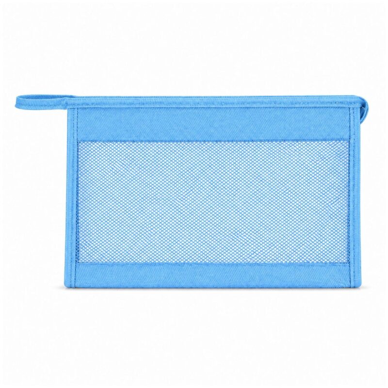 Custom Mesh Panel Fabric Toiletry Bag - 5
