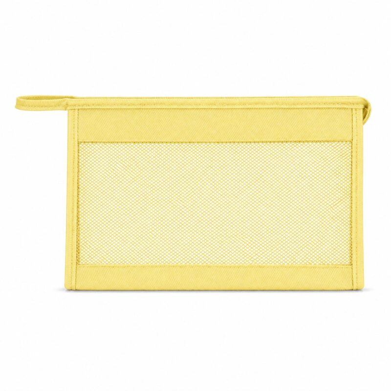 Custom Mesh Panel Fabric Toiletry Bag - 6