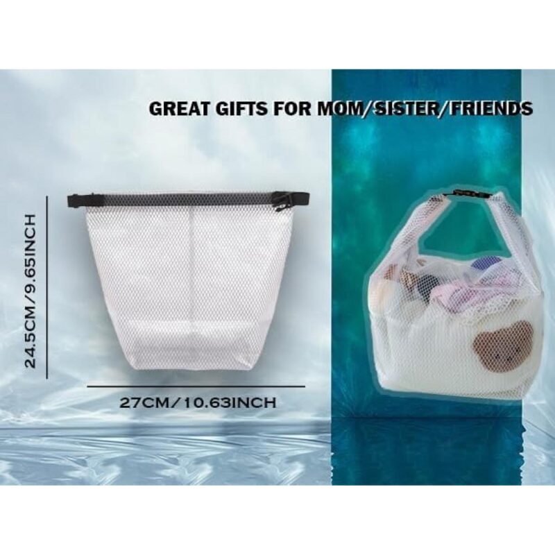 Custom Mesh Shower Bag Travel Makeup Pouch for Women Waterproof Toiletry Bag Plastic Make Up Bags for Carry - 1