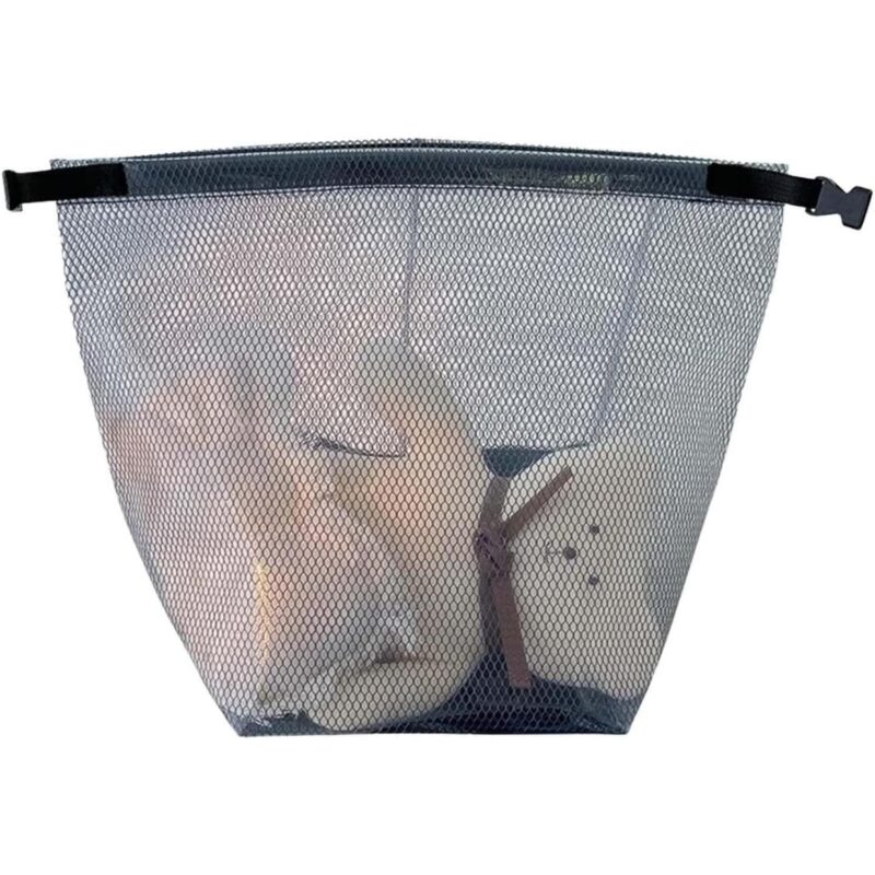 Custom Mesh Shower Bag Travel Makeup Pouch for Women Waterproof Toiletry Bag Plastic Make Up Bags for Carry - 3
