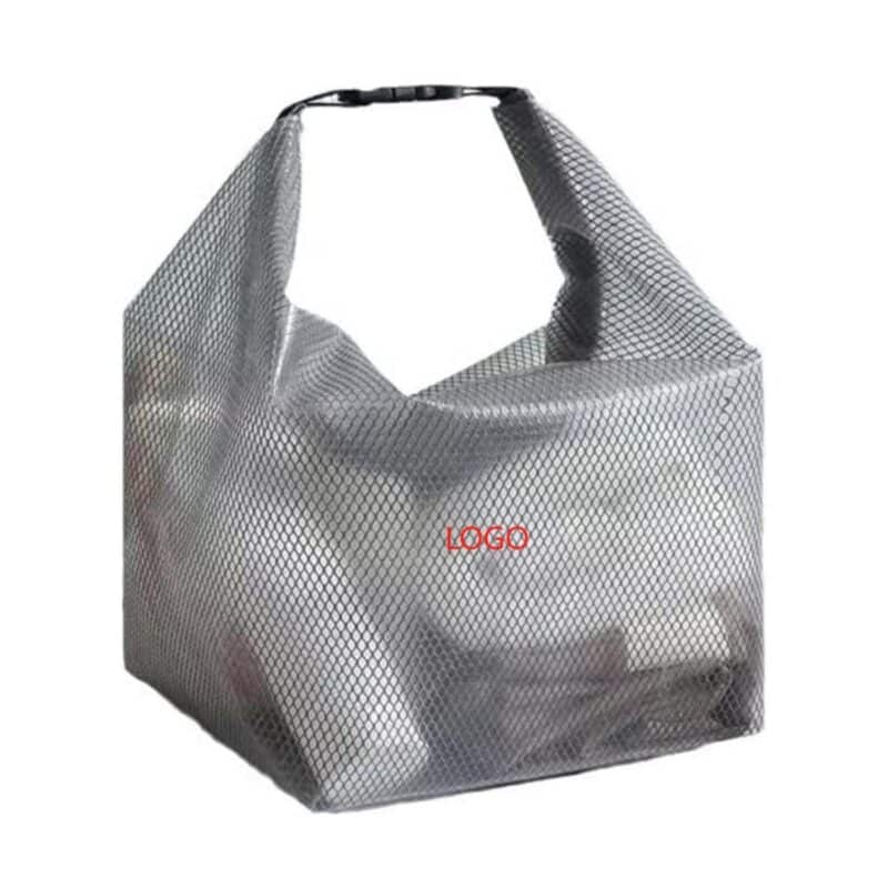 Custom Mesh Shower Bag Travel Makeup Pouch for Women Waterproof Toiletry Bag Plastic Make Up Bags for Carry