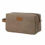 Custom Minimalist Canvas Toiletry Dopp Kit Bag W/ Side Handle - 2