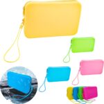 Custom Minimalist Solid Color Square Silicone Travel Toiletry Bag - 1