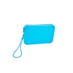 Custom Minimalist Solid Color Square Silicone Travel Toiletry Bag - 4
