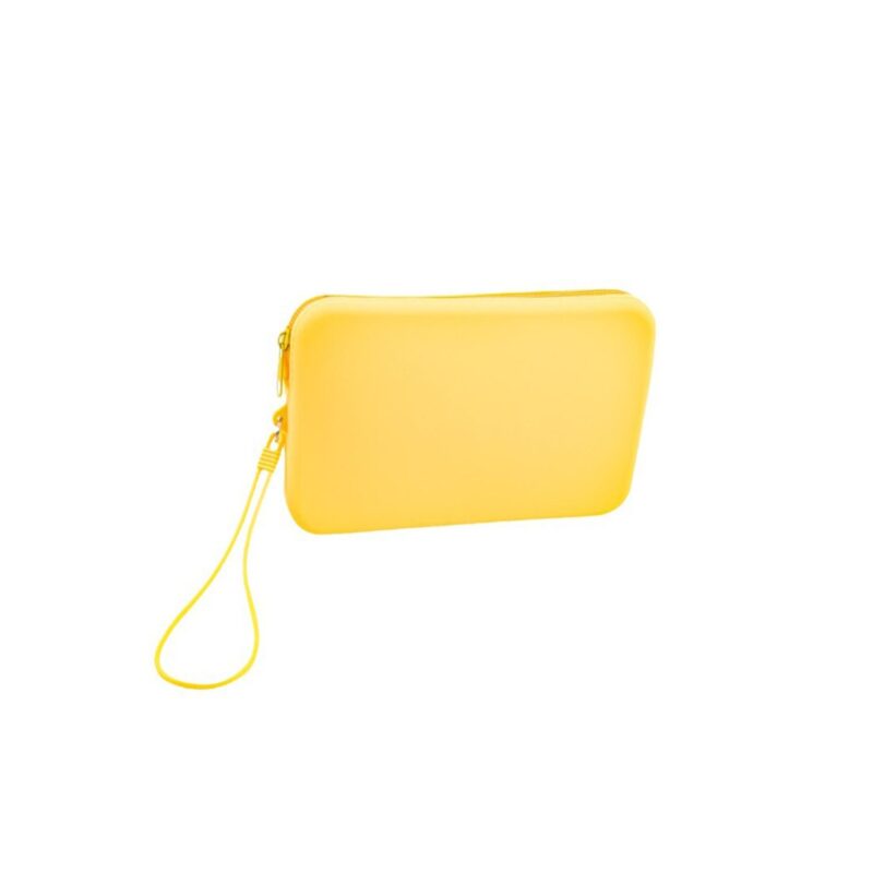 Custom Minimalist Solid Color Square Silicone Travel Toiletry Bag - 6