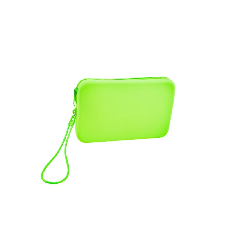 Custom Minimalist Solid Color Square Silicone Travel Toiletry Bag - 7