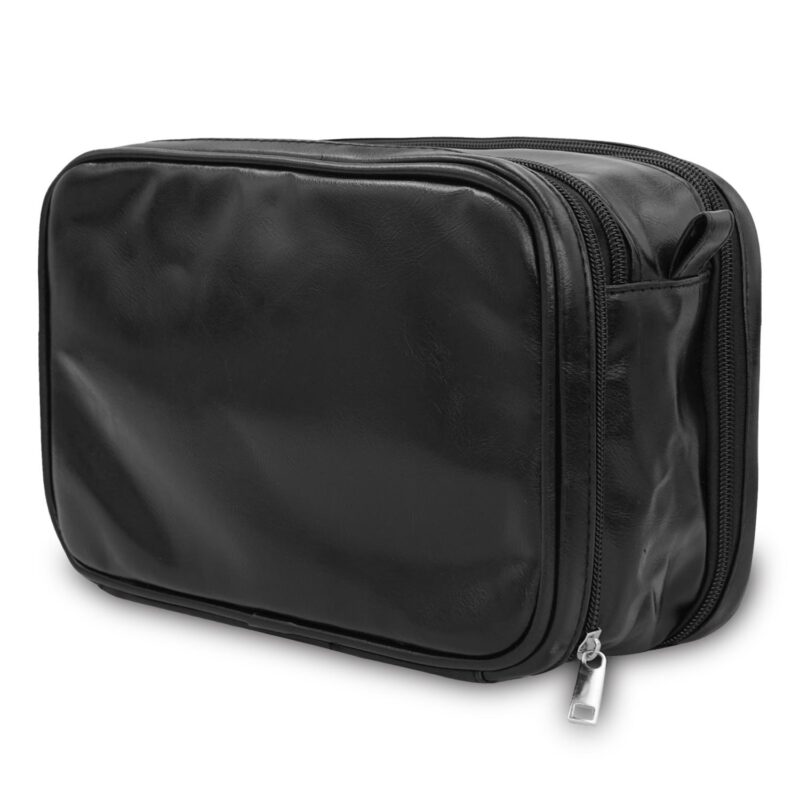 Custom Multi-Compartment Leather Toiletry Bag - 1