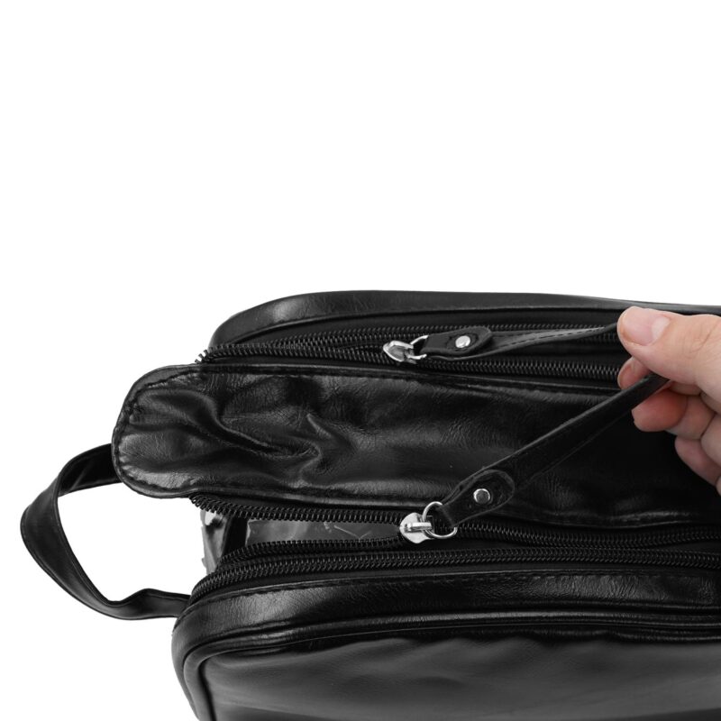 Custom Multi-Compartment Leather Toiletry Bag - 2