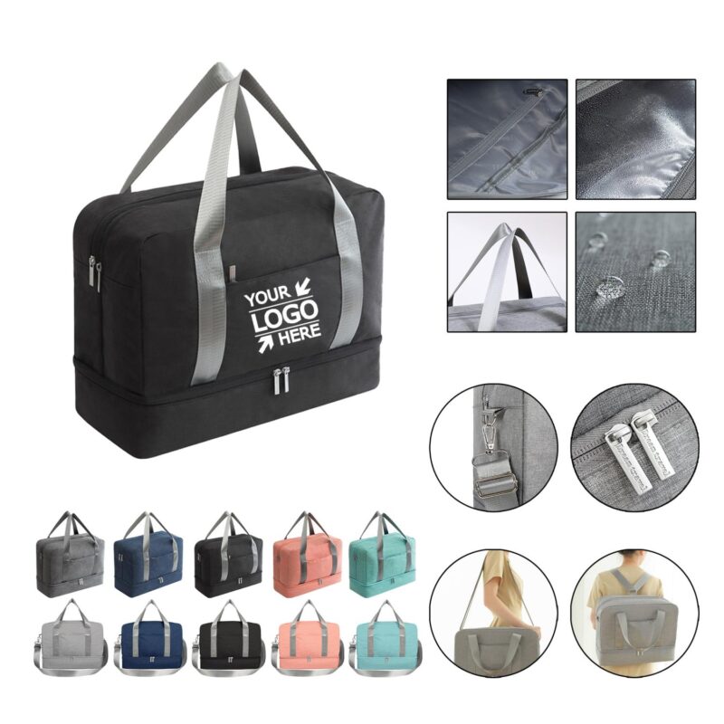 Custom Multi Compartment Separated Toiletry Bag