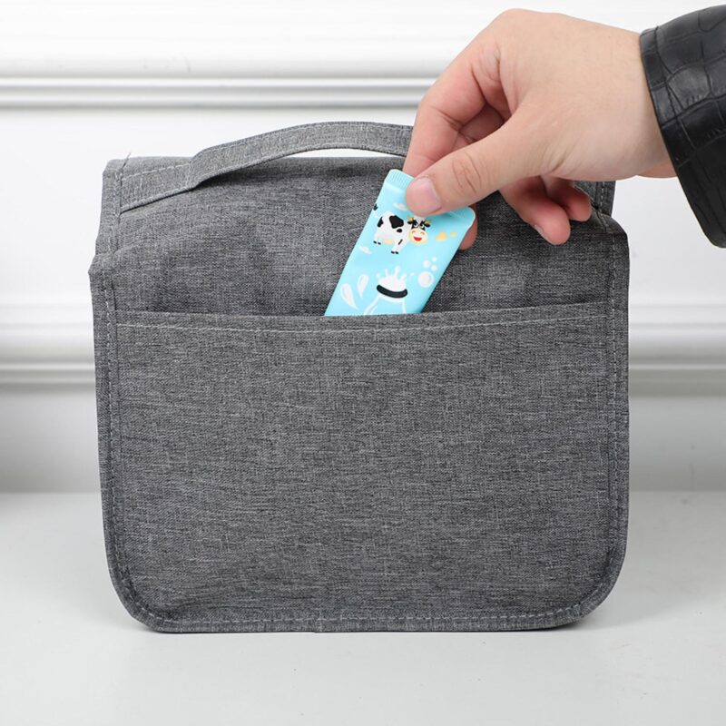 Custom Multi-Pocket Stylish Water-Resistant Hanging Travel Toiletry Bag - 3