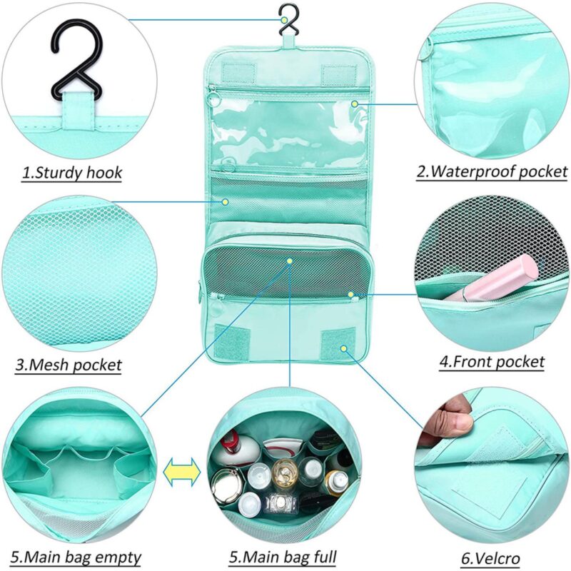 Custom Multifunctional Hanging Toiletry Bag For Travel - 1
