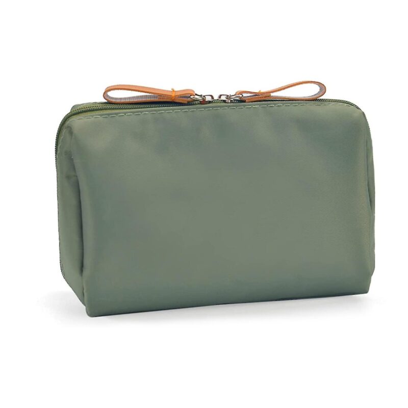 Custom Nylon Cosmetic Toiletry Bag: Gold Zippers - 2