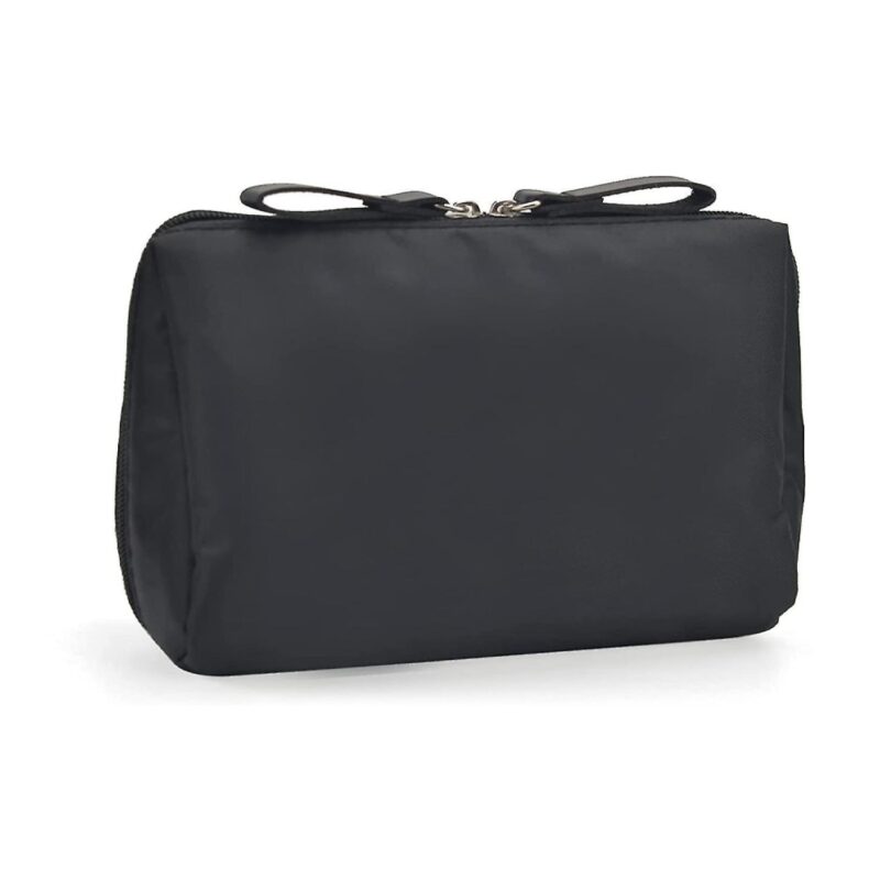 Custom Nylon Cosmetic Toiletry Bag: Gold Zippers - 3