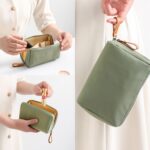 Custom Nylon Cosmetic Toiletry Bag: Gold Zippers - 7