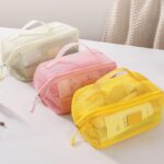 Custom Nylon Mesh Large Capacity Travel Cosmetic Toiletry Bag - 4