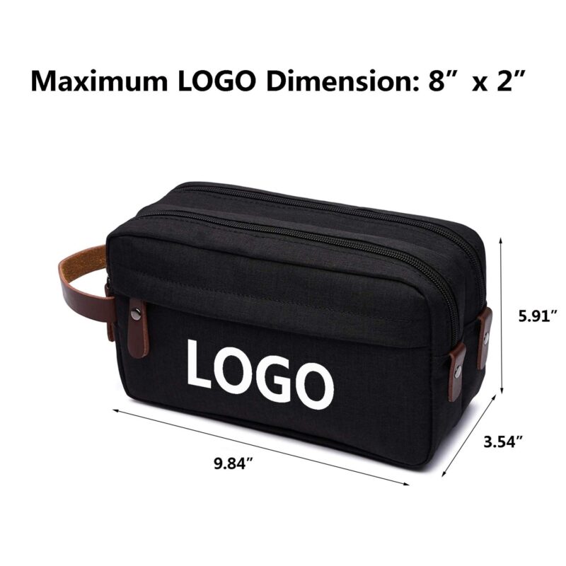 Custom Nylon Toiletry Bag Travel Dopp Kit - 1