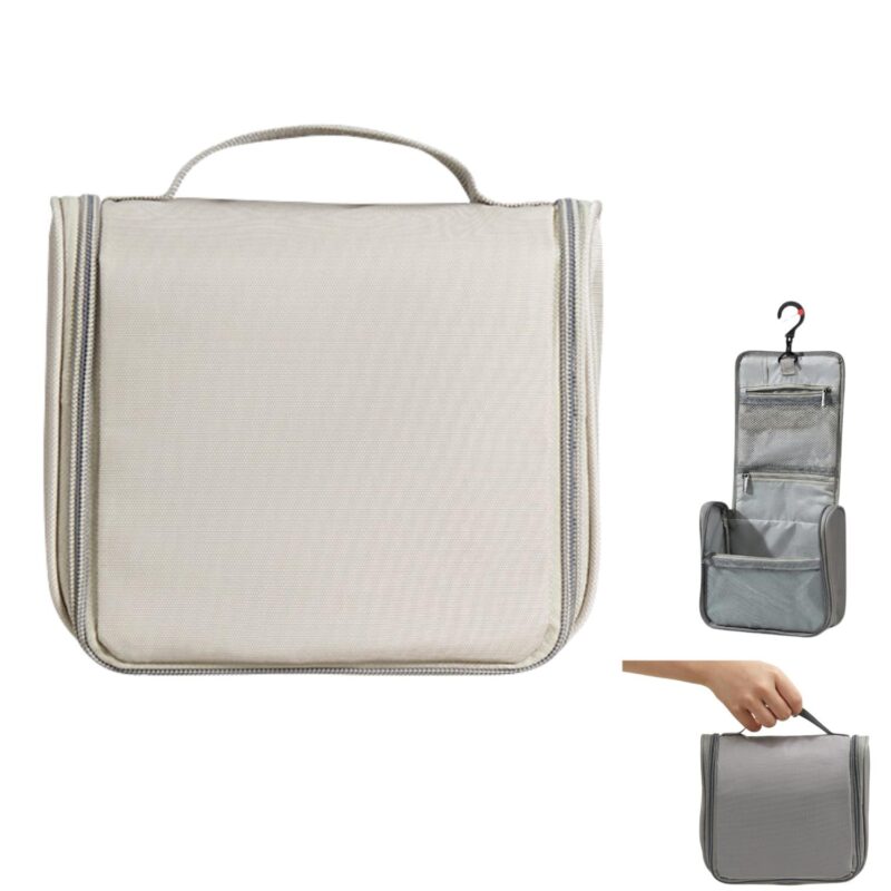Custom Oxford Cloth Hanging Toiletry Bag - 1