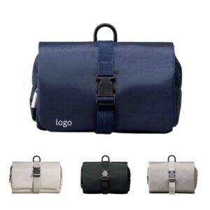 Custom Oxford Fabric Foldable Hanging Toiletry Bag