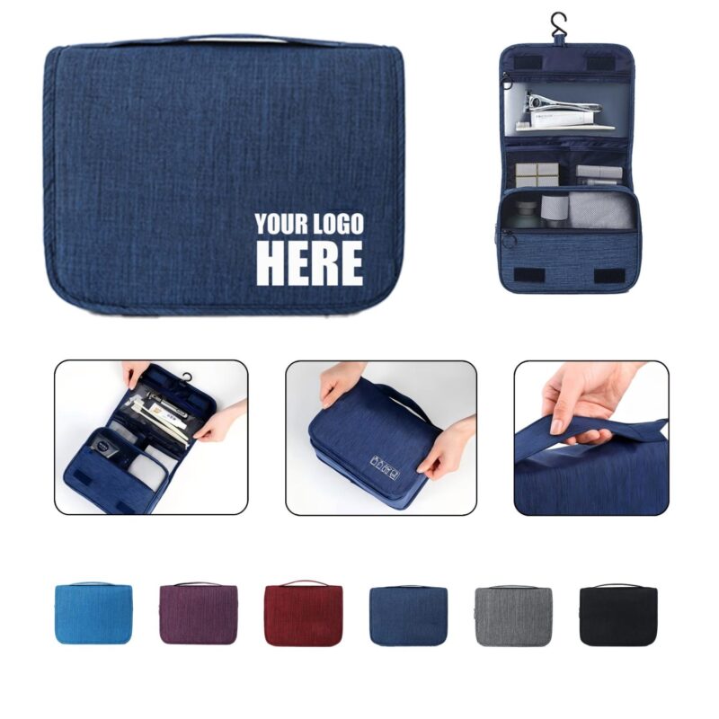 Custom Oxford Fabric Hanging Toiletry Bag