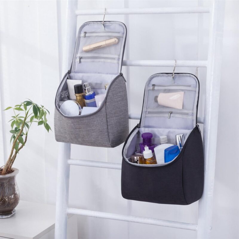 Custom Oxford Hanging Toiletry Bag - 8