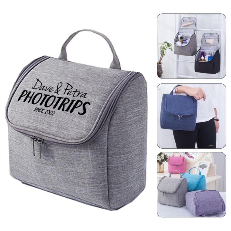 Custom Oxford Hanging Toiletry Bag