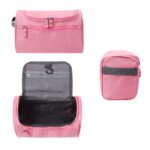 Custom Oxford Portable Travel Toiletry Bag W/ Hanging Hook - 2