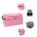 Custom Oxford Portable Travel Toiletry Bag W/ Hanging Hook - 3