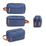 Custom Oxford Travel Toiletry Bag Portable Makeup W/ Handle - 2