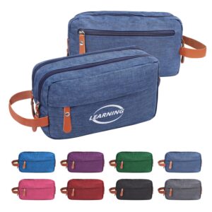 Custom Oxford Travel Toiletry Bag Portable Makeup W/ Handle