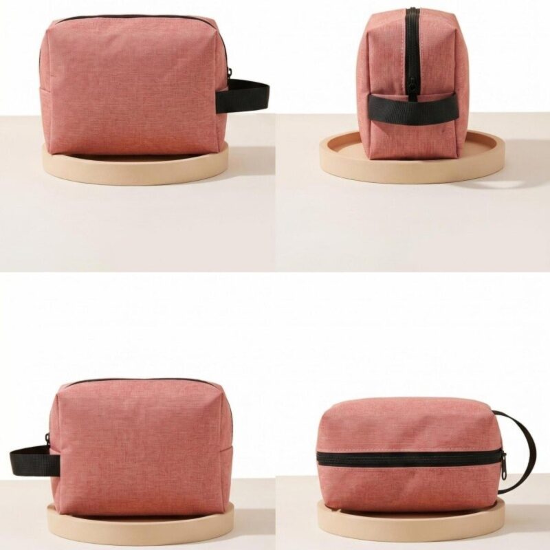 Custom Oxford Travel Toiletry Bag W/Handle - 1