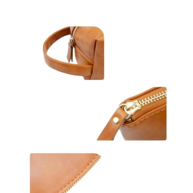 Custom PU Crazy Horse Leather Toiletry Bag - 1