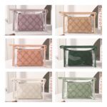 Custom PU Embossed Toiletry Bag Cosmetic Set of 2 Pcs