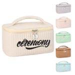Custom PU Handheld Cosmetics Toiletry Bag