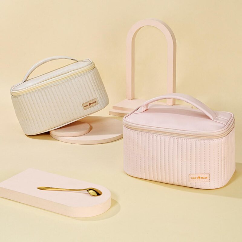 Custom PU Handheld Cosmetics Toiletry Bag - 4