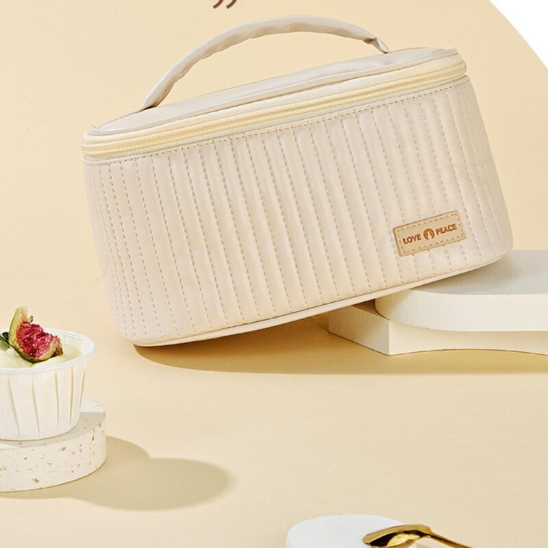 Custom PU Handheld Cosmetics Toiletry Bag - 6