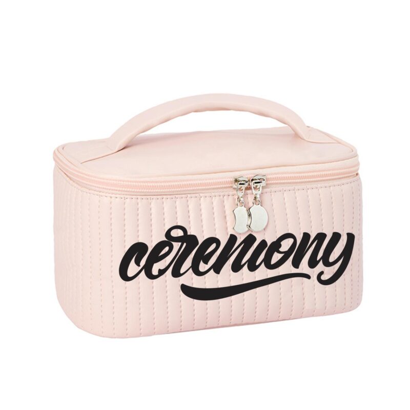 Custom PU Handheld Cosmetics Toiletry Bag - 9