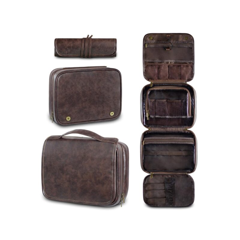 Custom PU Hanging Toiletry Bag - 3