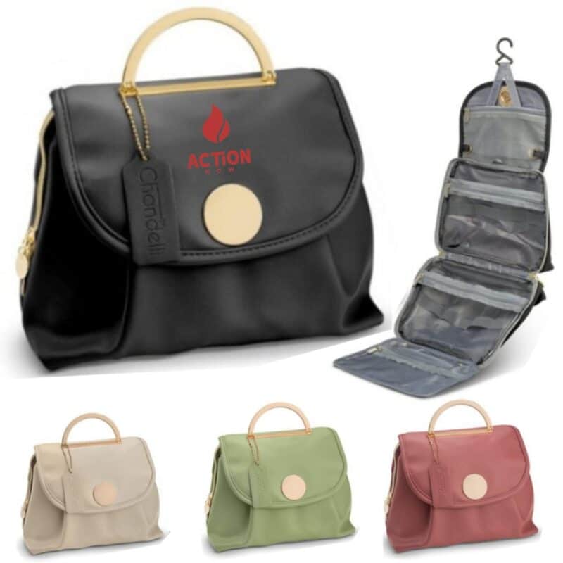 Custom PU Hanging Travel Toiletry Bag
