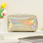 Custom PU Holographic Makeup Bag Waterproof Cosmetic Pouch